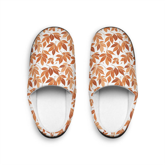 Women's Autumn Leaves Indoor Slippers - DeRose Seasonal