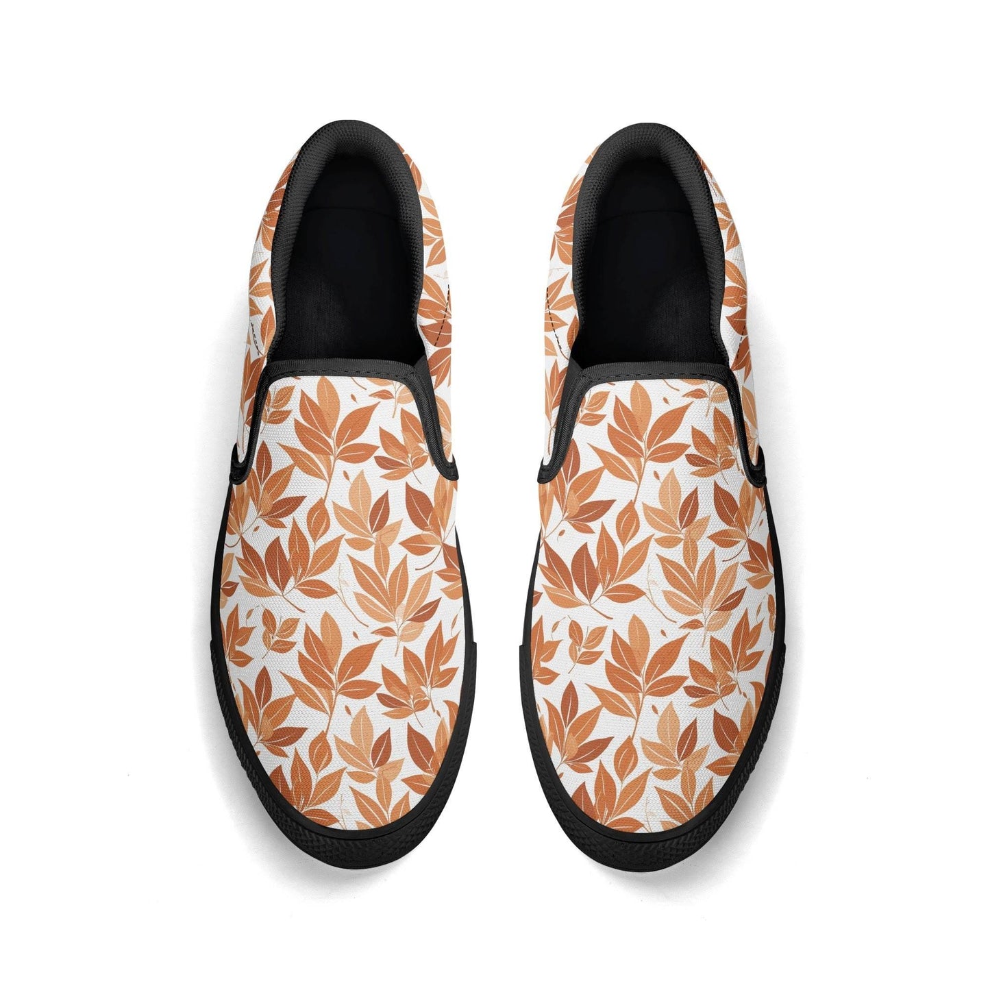 Women's Autumn Leaves Rubber Slip On Shoes - DeRose Seasonal