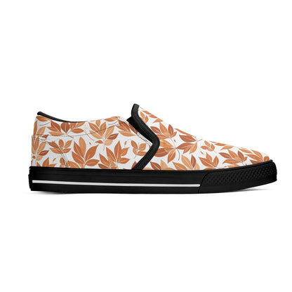 Women's Autumn Leaves Rubber Slip On Shoes - DeRose Seasonal