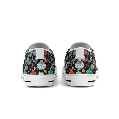 Women's Big Ornament Rubber Slip On Shoes - DeRose Seasonal
