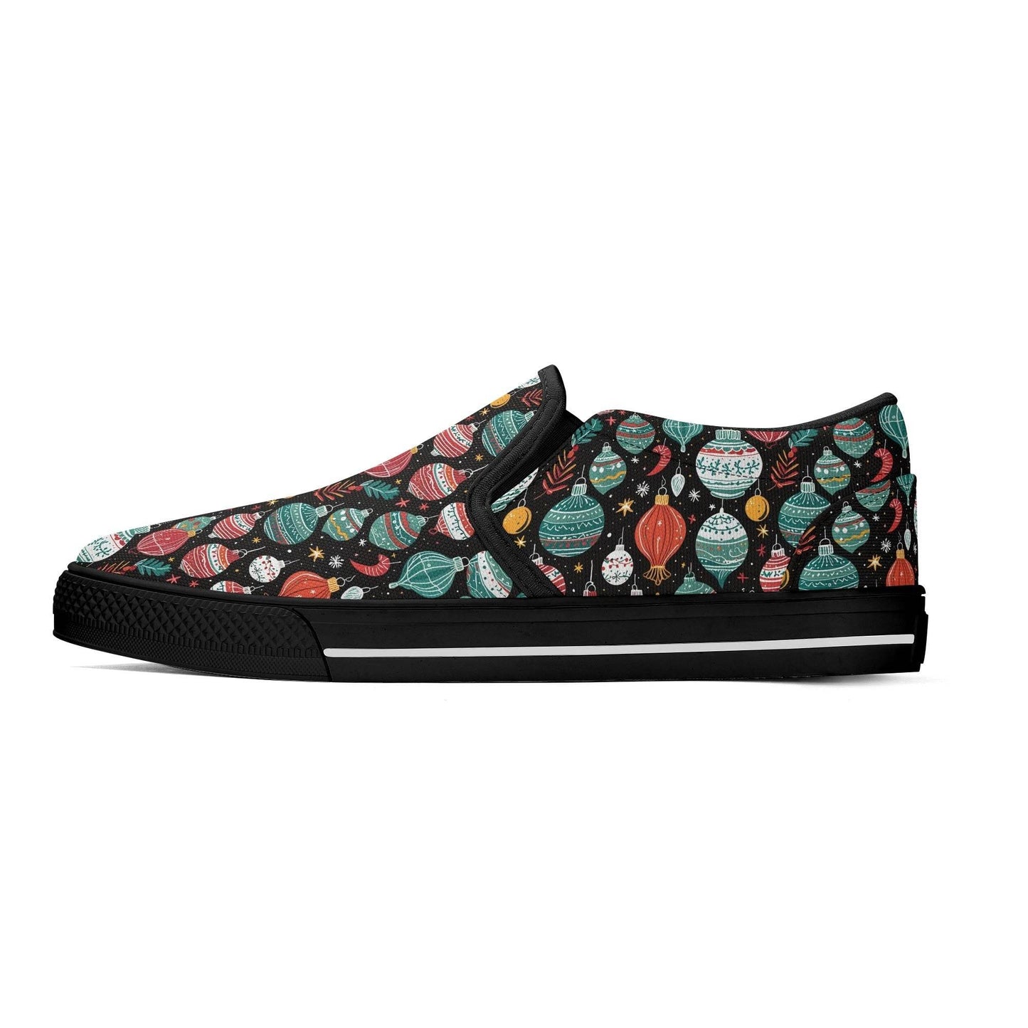 Women's Big Ornament Rubber Slip On Shoes - DeRose Seasonal