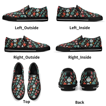Women's Big Ornament Rubber Slip On Shoes - DeRose Seasonal