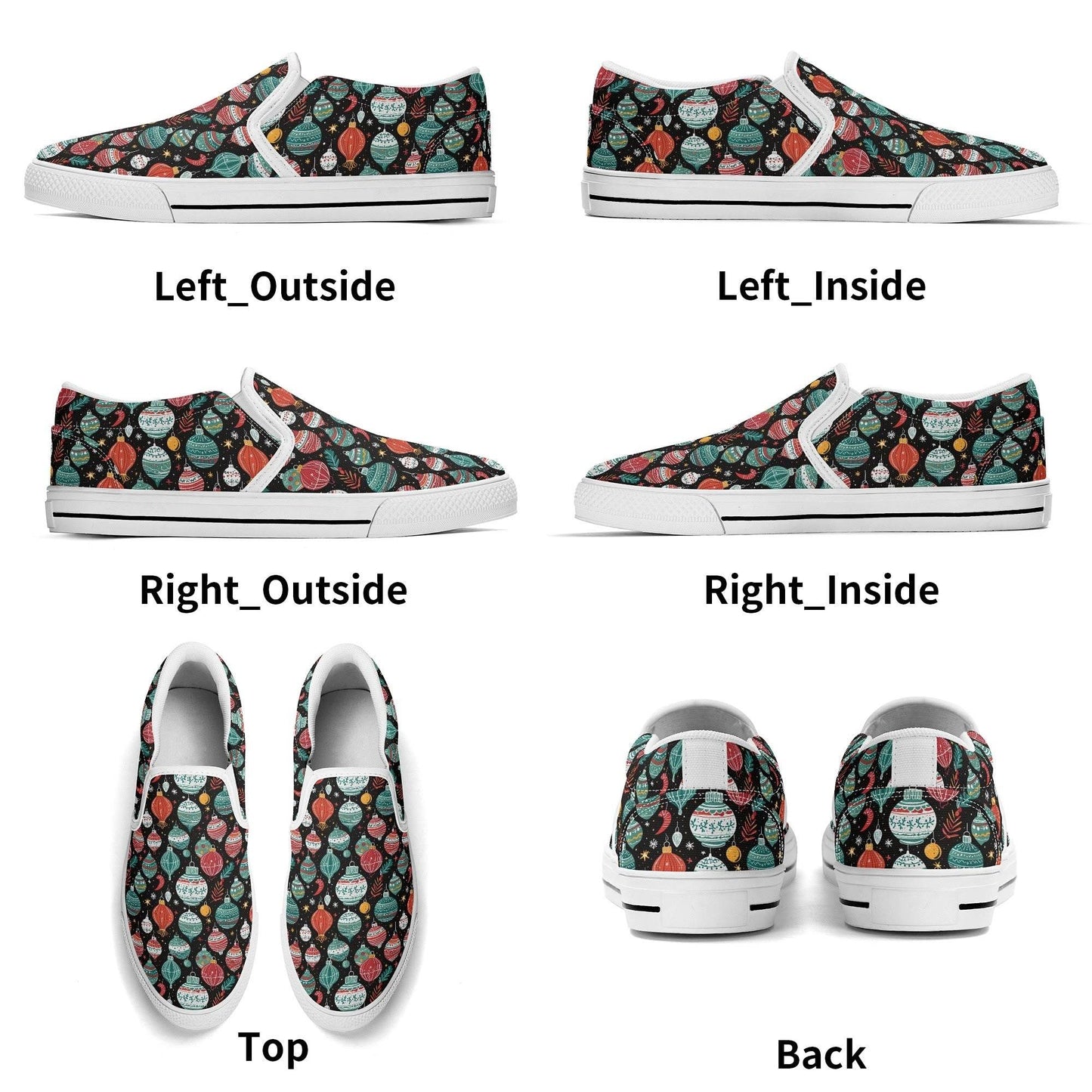 Women's Big Ornament Rubber Slip On Shoes - DeRose Seasonal