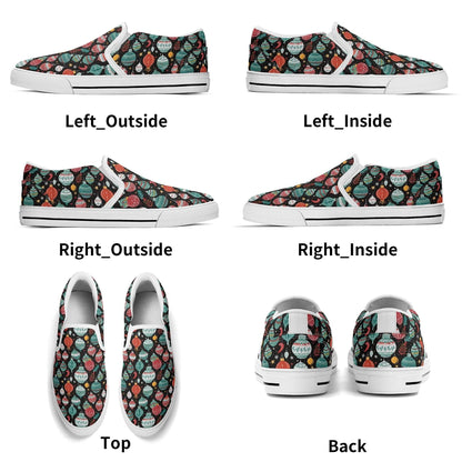 Women's Big Ornament Rubber Slip On Shoes - DeRose Seasonal