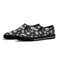 Women's Black and White Ornament Rubber Slip On Shoes - DeRose Seasonal