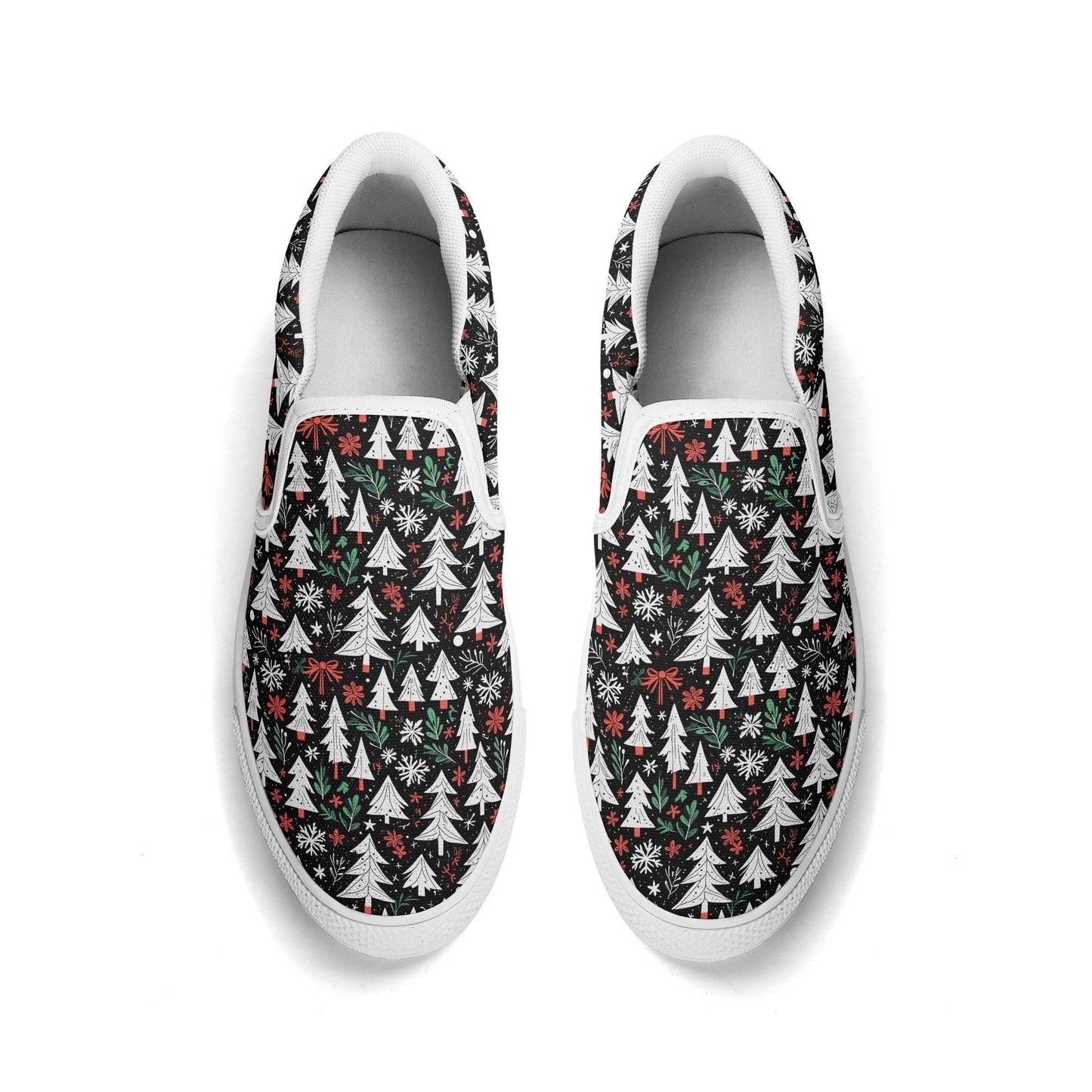 Women's Christmas Tree Rubber Slip On Shoes - DeRose Seasonal
