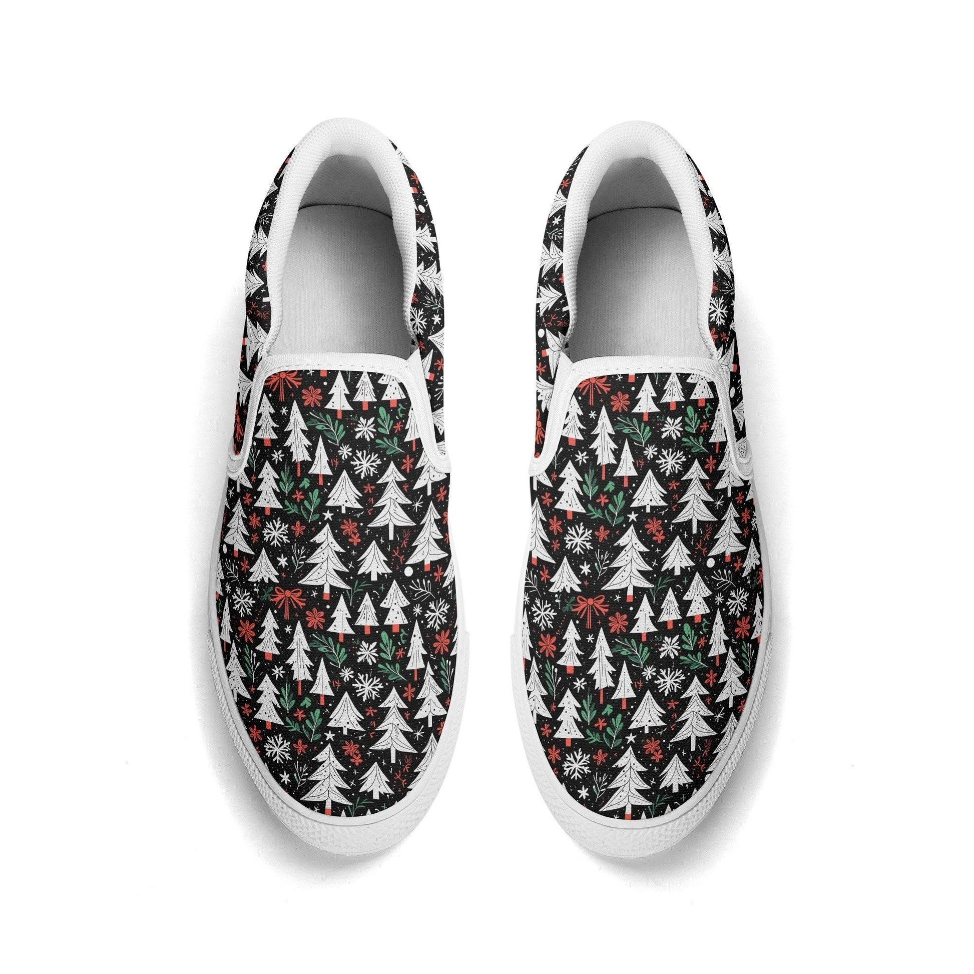 Women's Christmas Tree Rubber Slip On Shoes - DeRose Seasonal