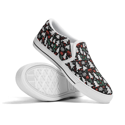 Women's Christmas Tree Rubber Slip On Shoes - DeRose Seasonal