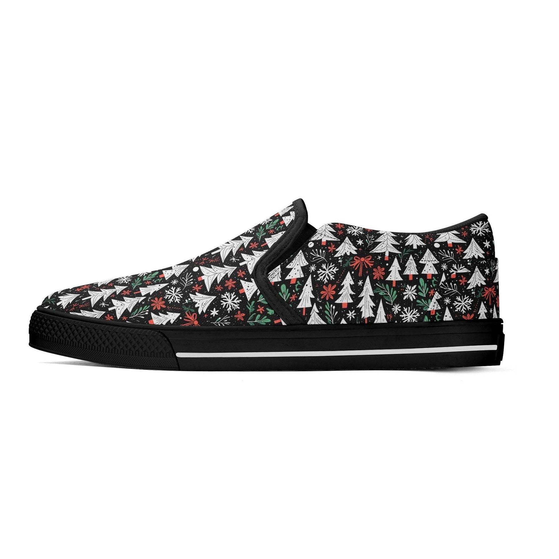 Women's Christmas Tree Rubber Slip On Shoes - DeRose Seasonal
