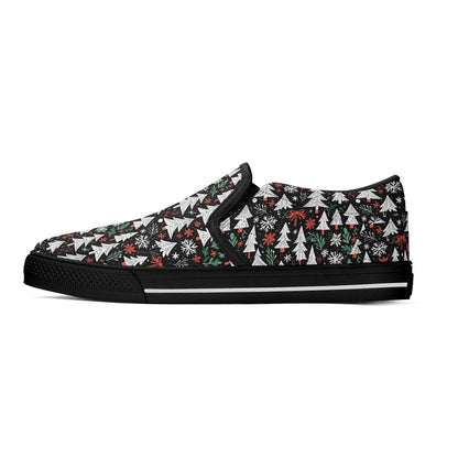 Women's Christmas Tree Rubber Slip On Shoes - DeRose Seasonal