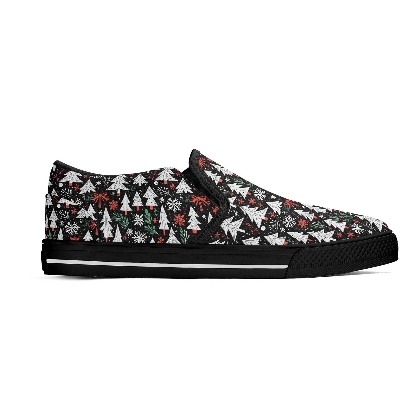 Women's Christmas Tree Rubber Slip On Shoes - DeRose Seasonal