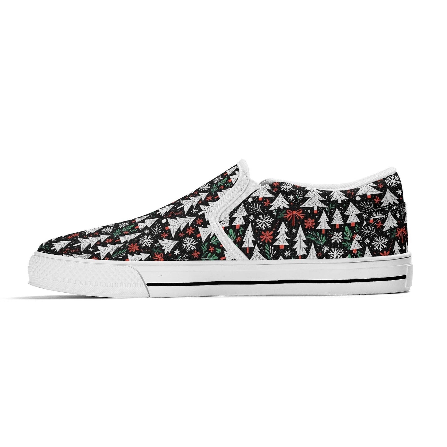 Women's Christmas Tree Rubber Slip On Shoes - DeRose Seasonal