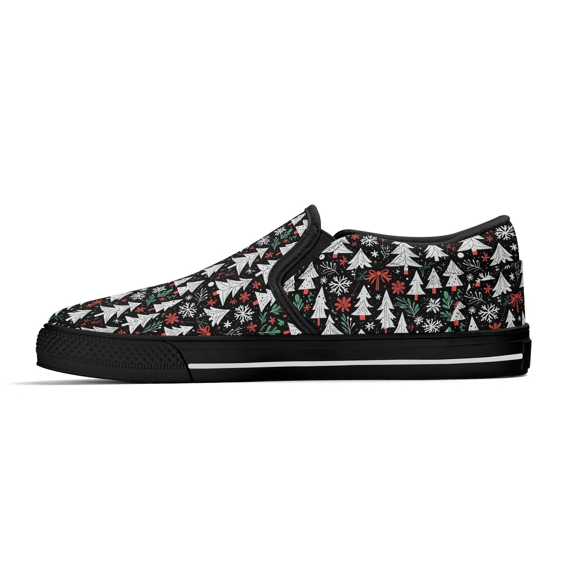 Women's Christmas Tree Rubber Slip On Shoes - DeRose Seasonal