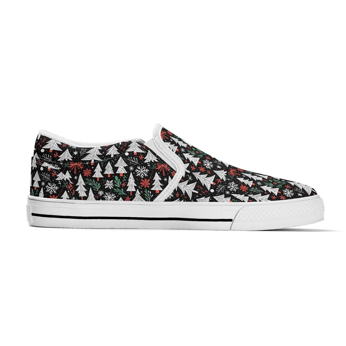 Women's Christmas Tree Rubber Slip On Shoes - DeRose Seasonal
