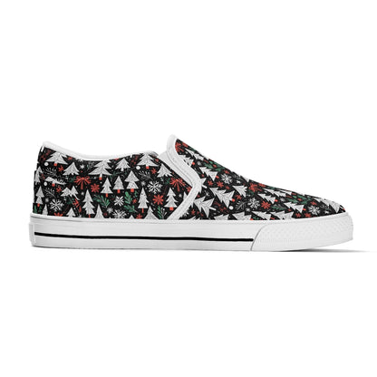 Women's Christmas Tree Rubber Slip On Shoes - DeRose Seasonal