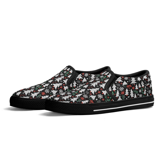 Women's Christmas Tree Rubber Slip On Shoes - DeRose Seasonal
