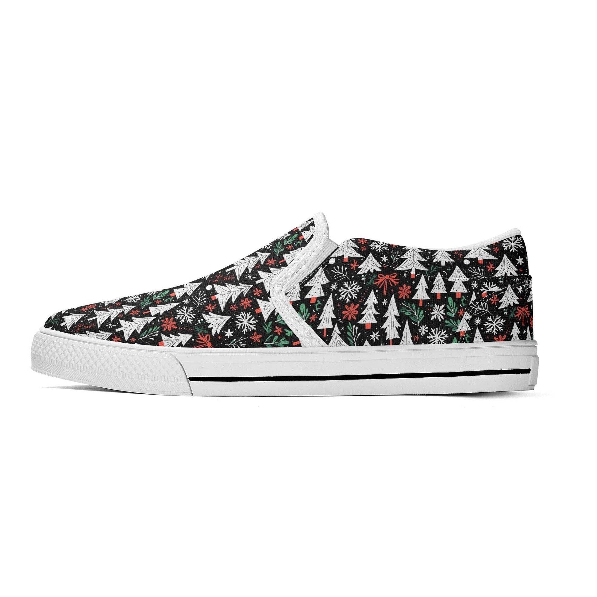 Women's Christmas Tree Rubber Slip On Shoes - DeRose Seasonal