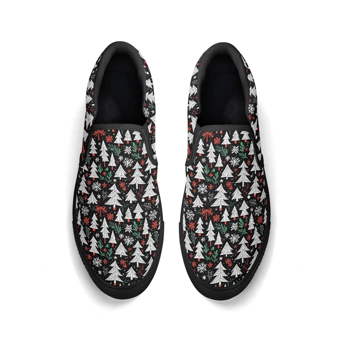 Women's Christmas Tree Rubber Slip On Shoes - DeRose Seasonal