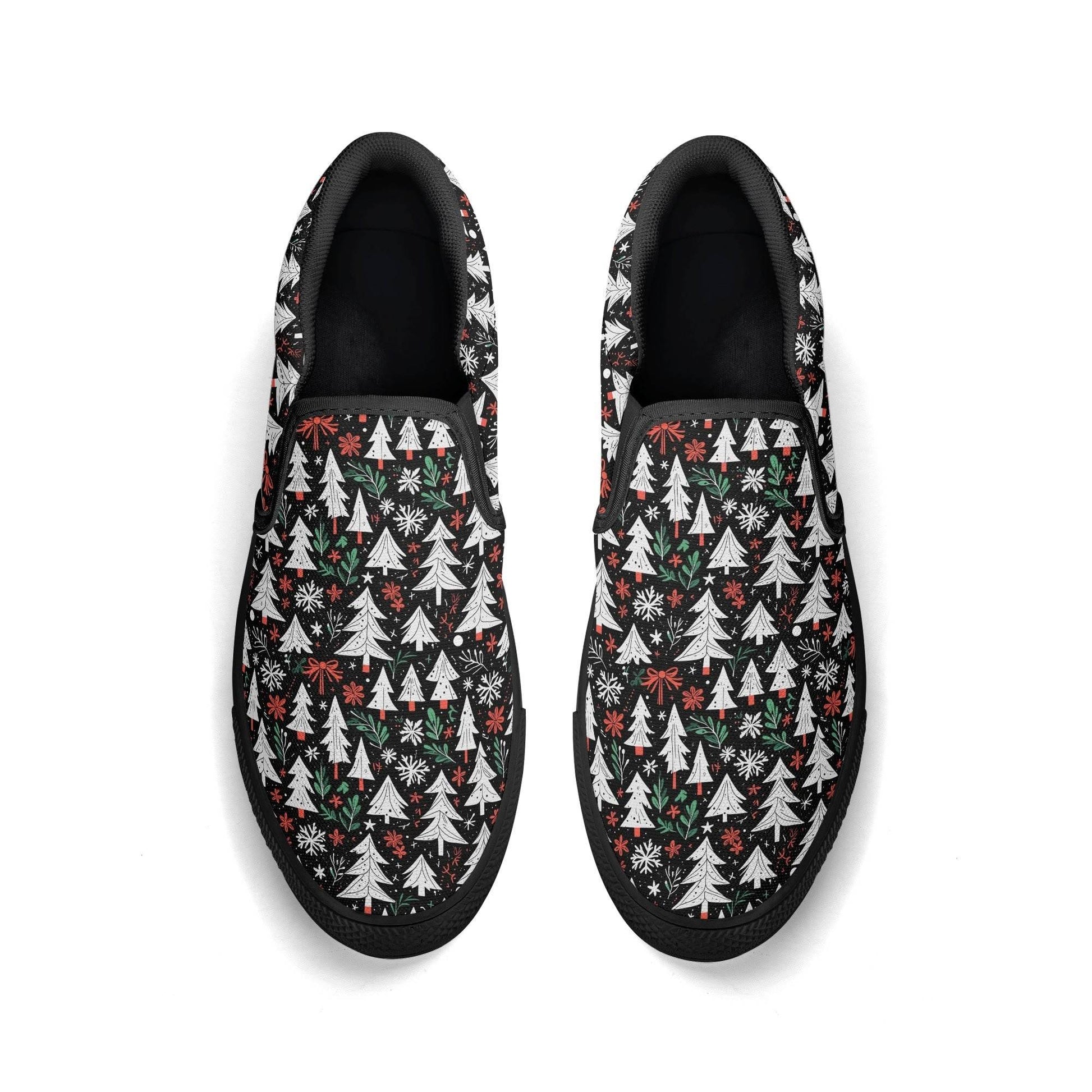 Women's Christmas Tree Rubber Slip On Shoes - DeRose Seasonal