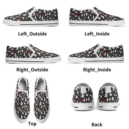 Women's Christmas Tree Rubber Slip On Shoes - DeRose Seasonal