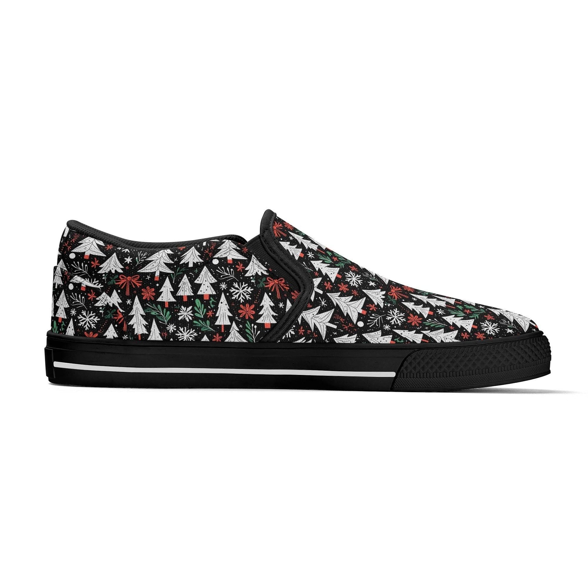 Women's Christmas Tree Rubber Slip On Shoes - DeRose Seasonal