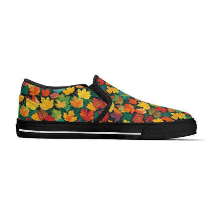 Women's Colorful Leaves Rubber Slip On Shoes - DeRose Seasonal