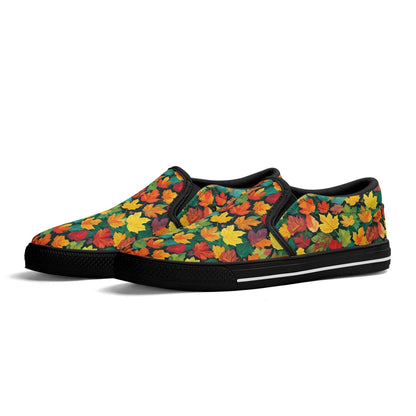 Women's Colorful Leaves Rubber Slip On Shoes - DeRose Seasonal