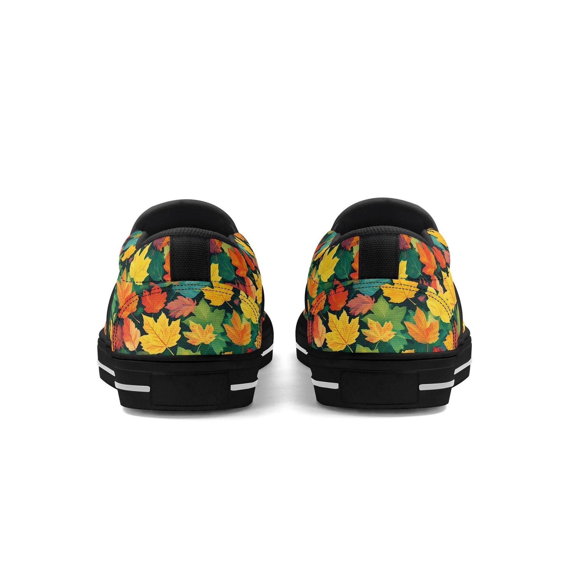 Women's Colorful Leaves Rubber Slip On Shoes - DeRose Seasonal