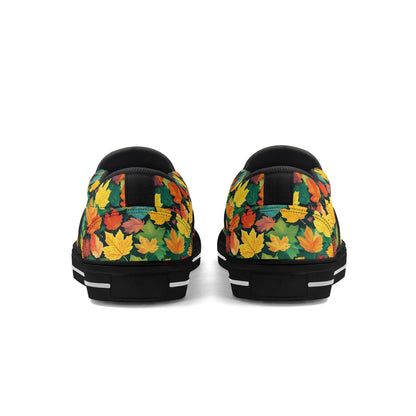Women's Colorful Leaves Rubber Slip On Shoes - DeRose Seasonal