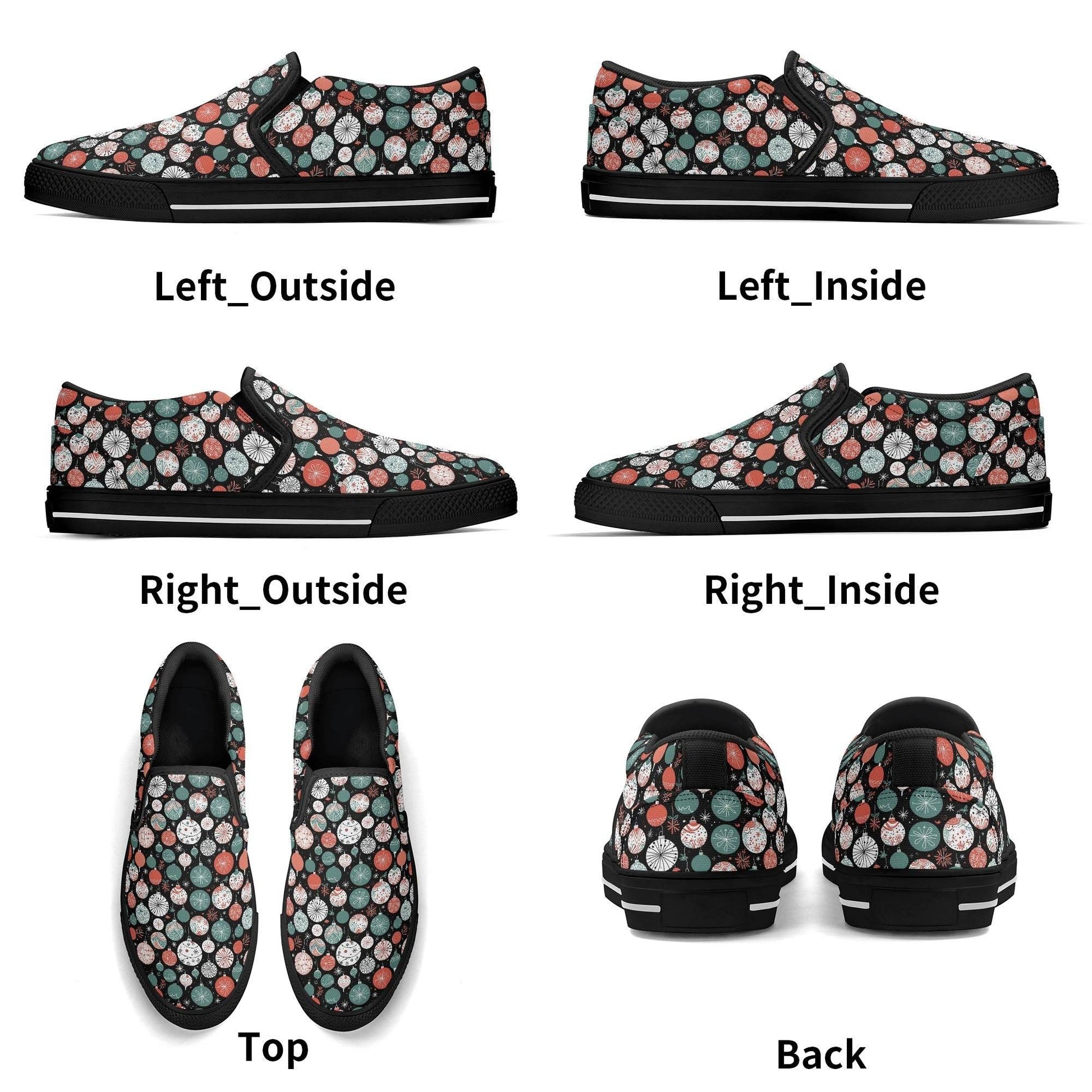 Women's Colorful Ornament Rubber Slip On Shoes - DeRose Seasonal