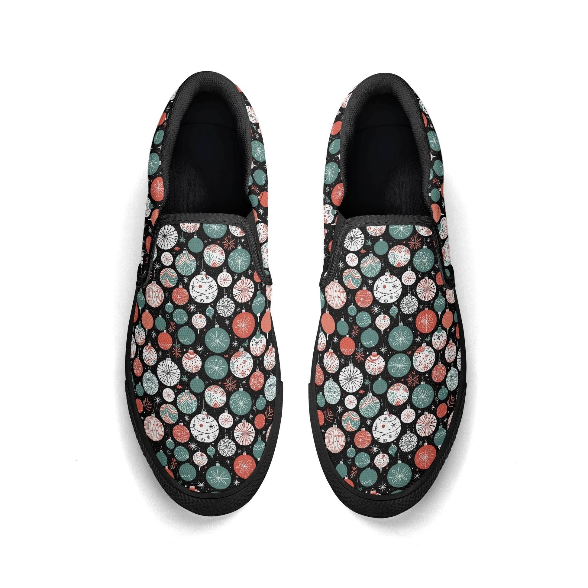 Women's Colorful Ornament Rubber Slip On Shoes - DeRose Seasonal