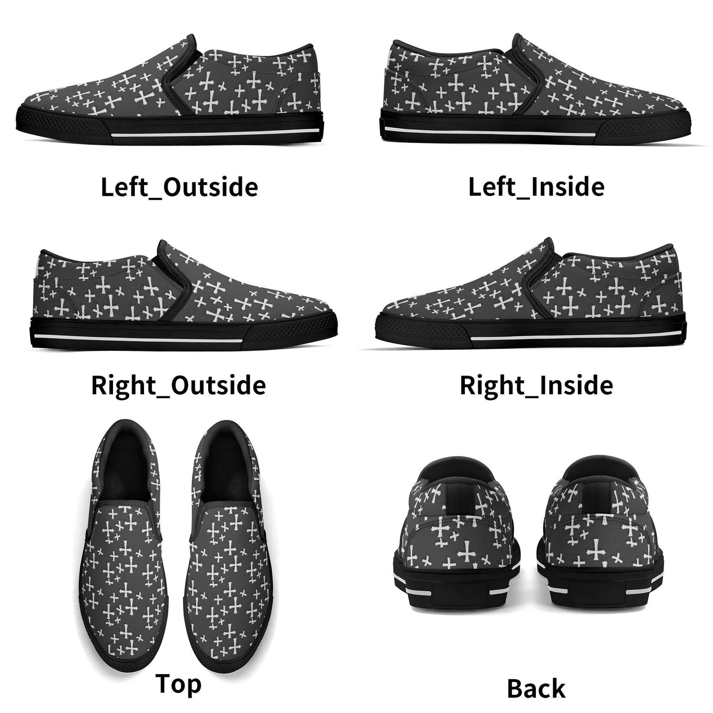 Women's Crosses Rubber Slip On Shoes - DeRose Seasonal