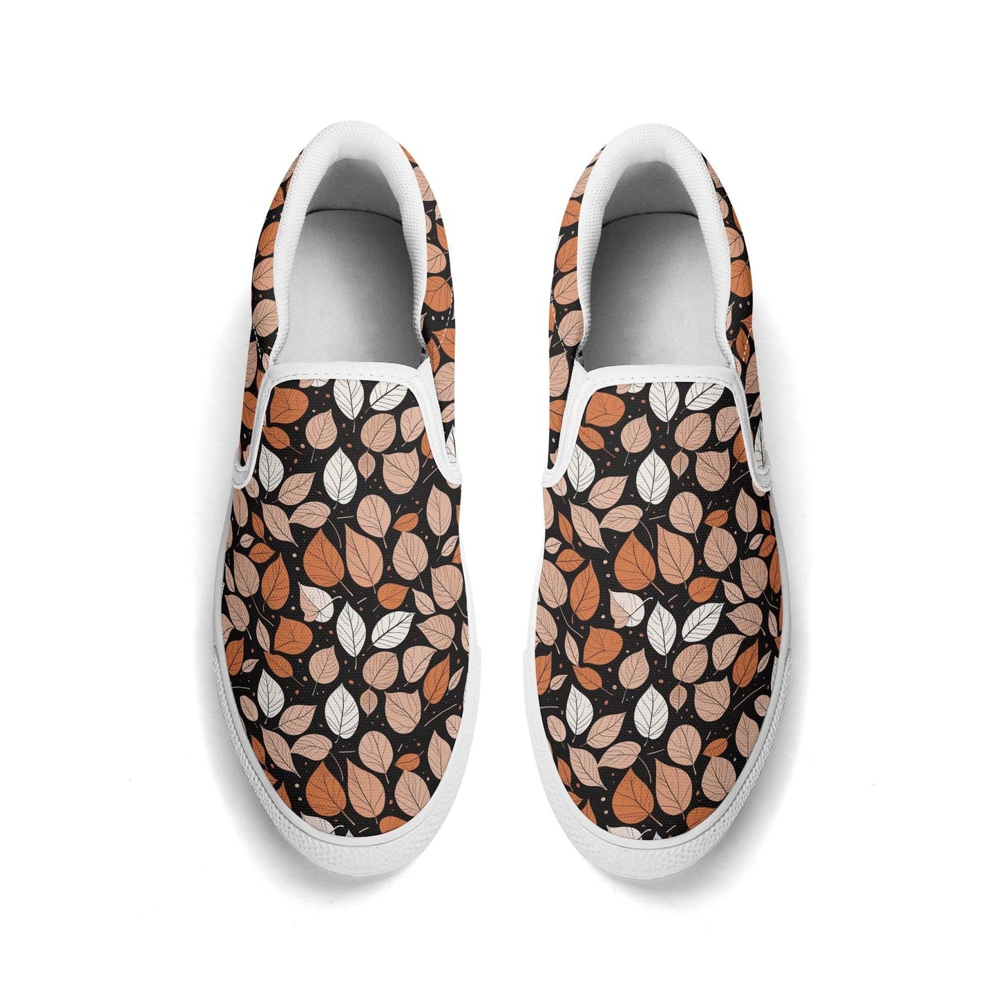 Women's Dark Leaves Rubber Slip On Shoes - DeRose Seasonal
