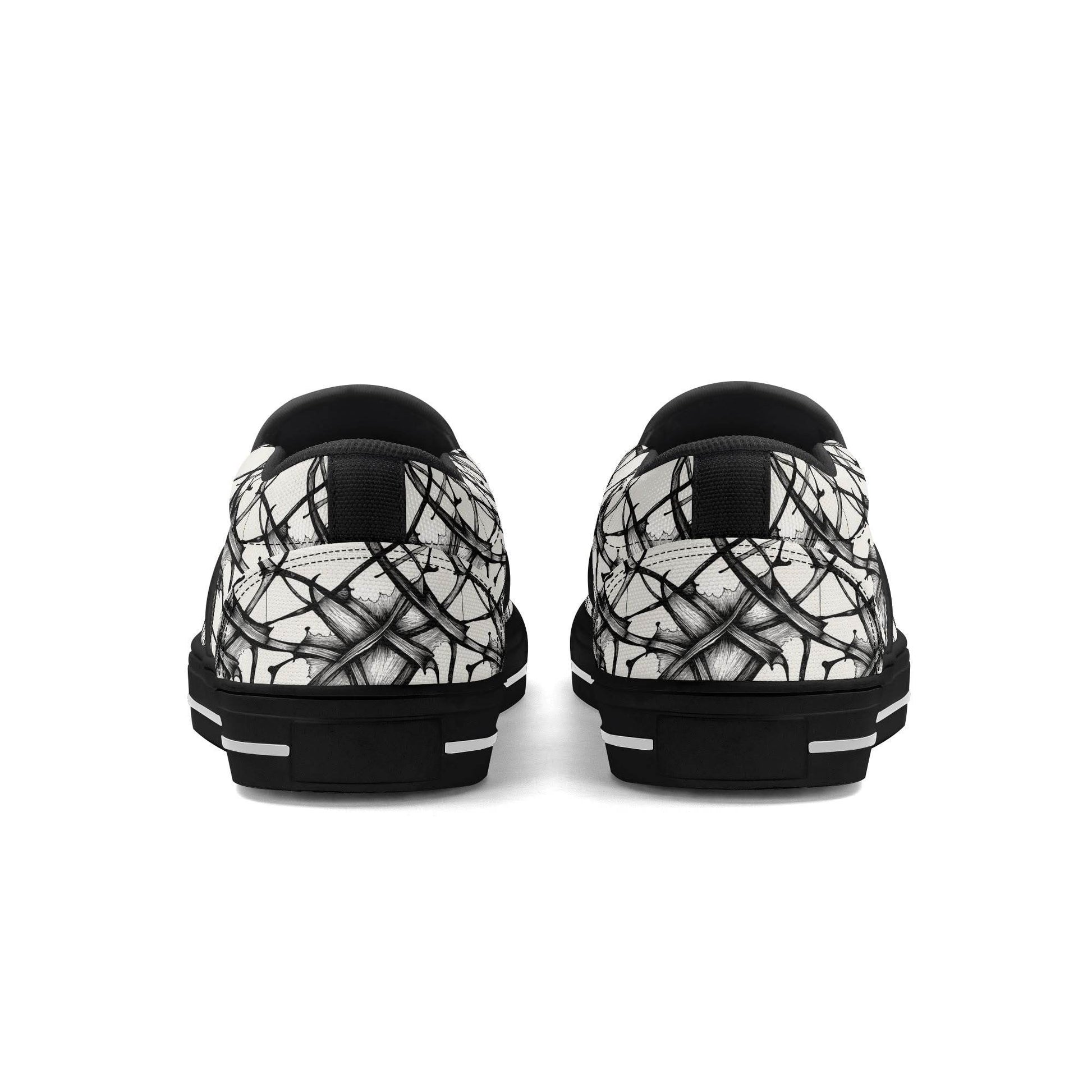 Women's Floral Ink Rubber Slip On Shoes - DeRose Seasonal