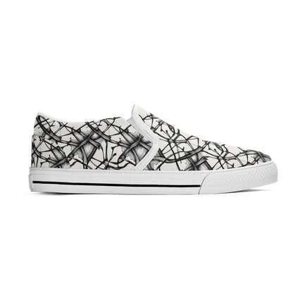 Women's Floral Ink Rubber Slip On Shoes - DeRose Seasonal