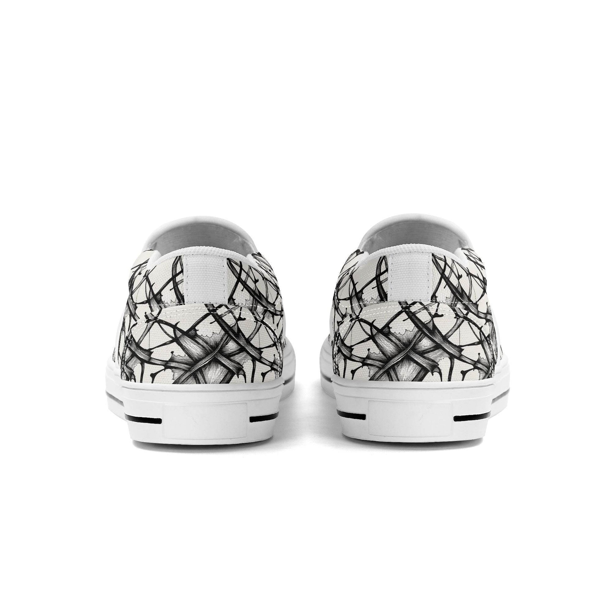 Women's Floral Ink Rubber Slip On Shoes - DeRose Seasonal