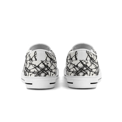 Women's Floral Ink Rubber Slip On Shoes - DeRose Seasonal