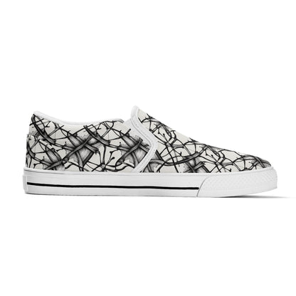Women's Floral Ink Rubber Slip On Shoes - DeRose Seasonal
