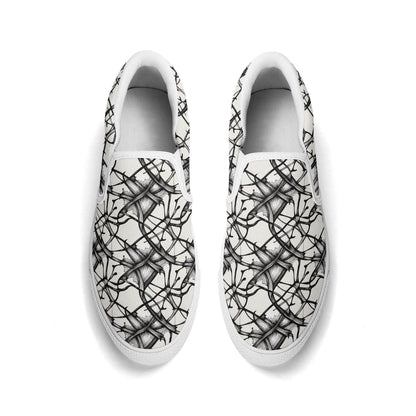 Women's Floral Ink Rubber Slip On Shoes - DeRose Seasonal