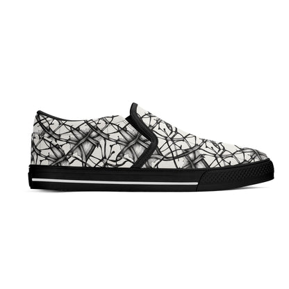 Women's Floral Ink Rubber Slip On Shoes - DeRose Seasonal