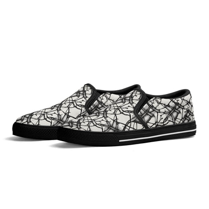 Women's Floral Ink Rubber Slip On Shoes - DeRose Seasonal