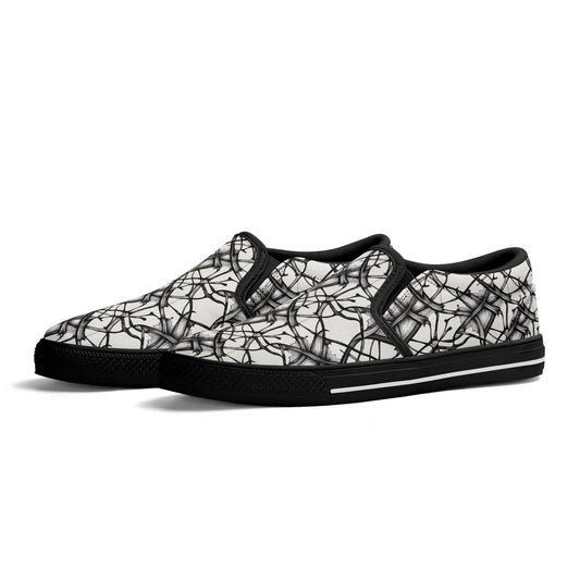 Women's Floral Ink Rubber Slip On Shoes - DeRose Seasonal
