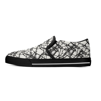 Women's Floral Ink Rubber Slip On Shoes - DeRose Seasonal