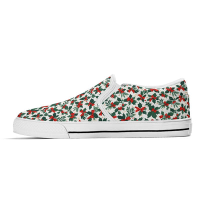 Women's Holly Bow Rubber Slip On Shoes - DeRose Seasonal