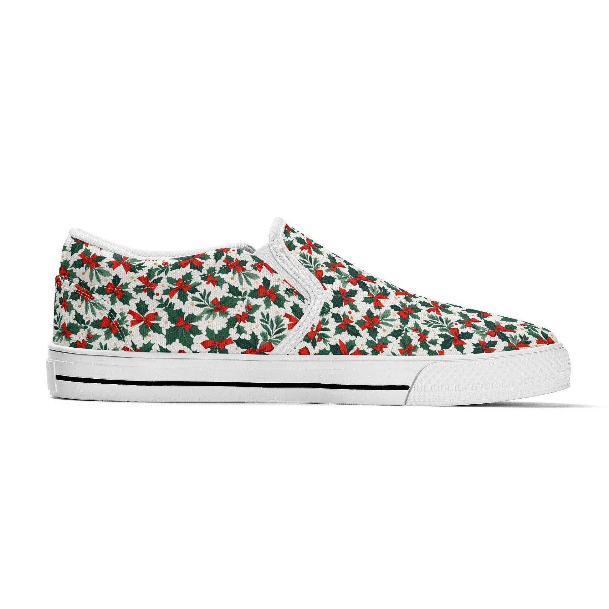 Women's Holly Bow Rubber Slip On Shoes - DeRose Seasonal
