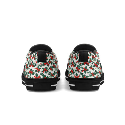 Women's Holly Bow Rubber Slip On Shoes - DeRose Seasonal
