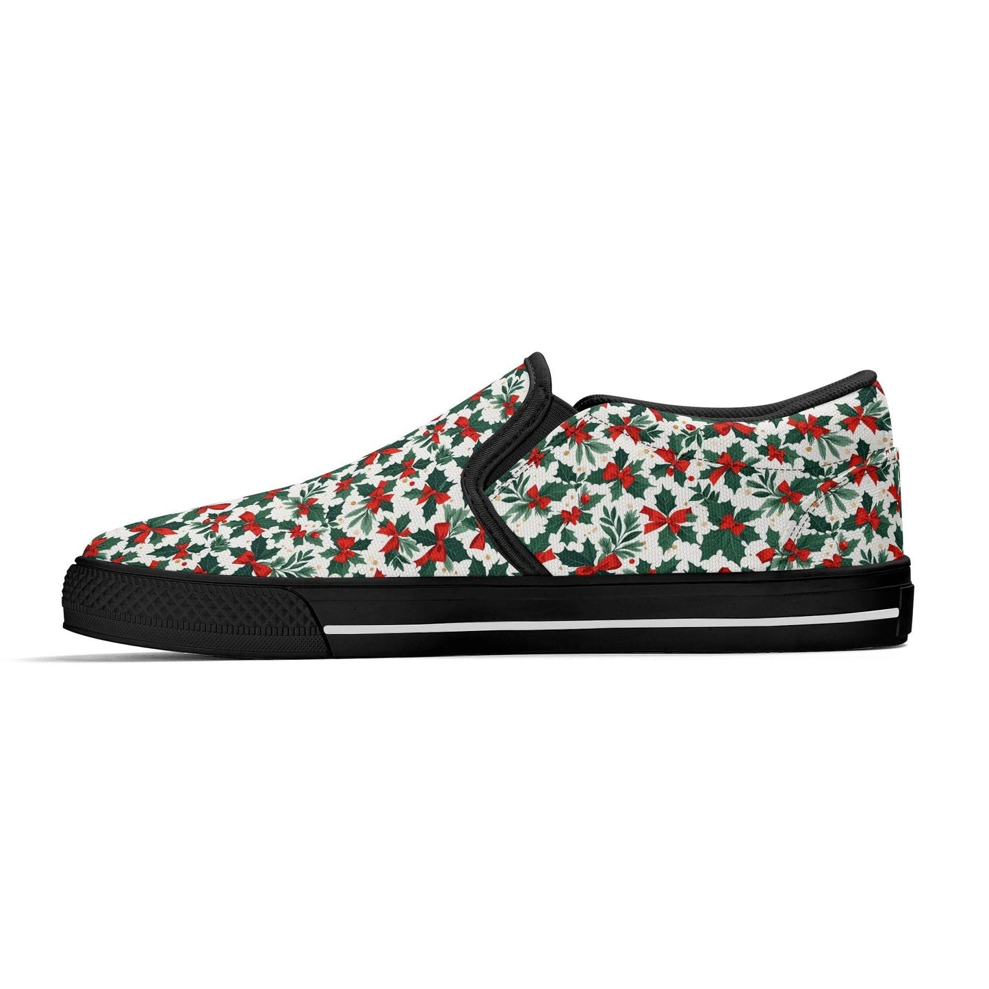 Women's Holly Bow Rubber Slip On Shoes - DeRose Seasonal