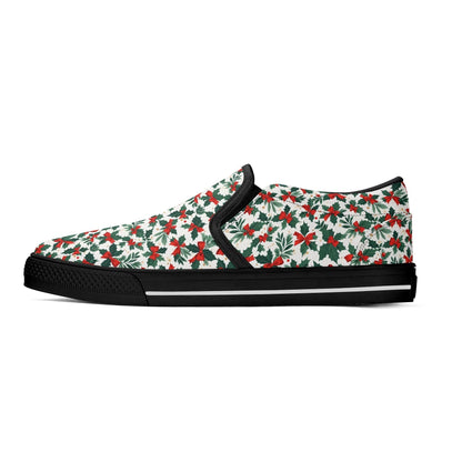 Women's Holly Bow Rubber Slip On Shoes - DeRose Seasonal