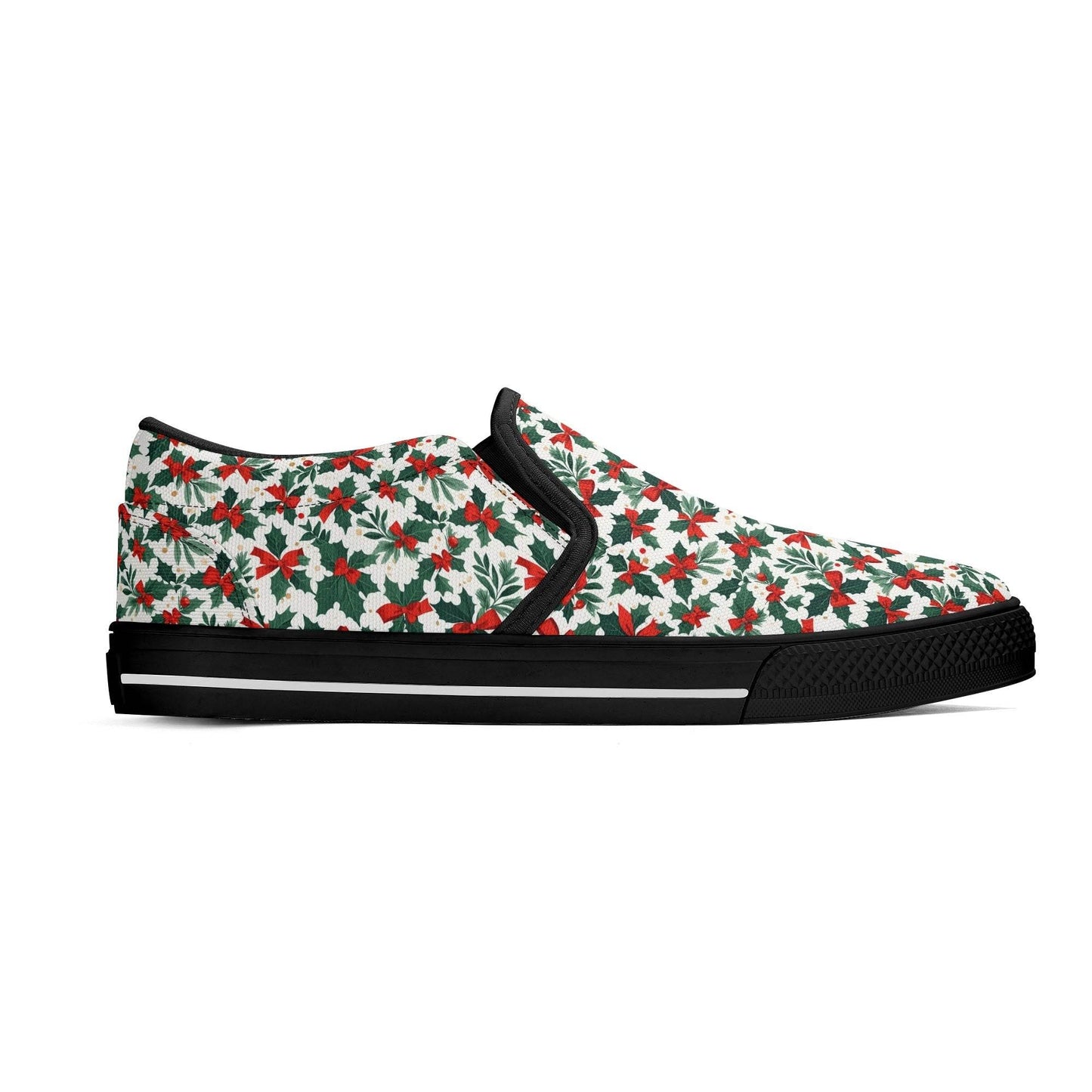 Women's Holly Bow Rubber Slip On Shoes - DeRose Seasonal