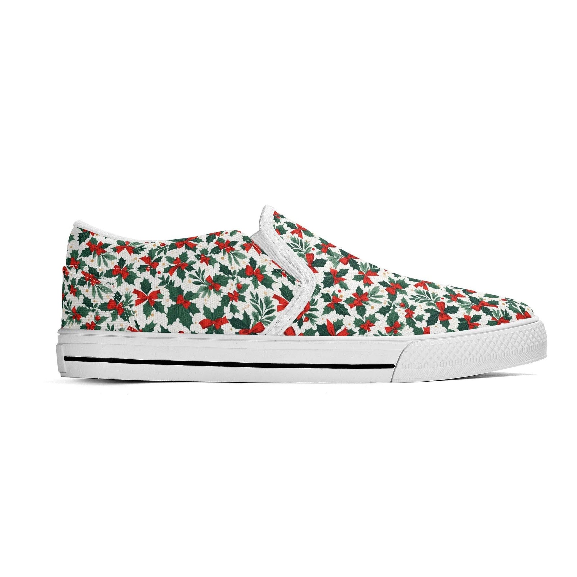 Women's Holly Bow Rubber Slip On Shoes - DeRose Seasonal